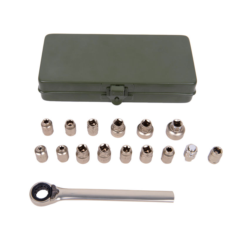 HT-07 1/4 inch low profile ratchet sockets tool kits